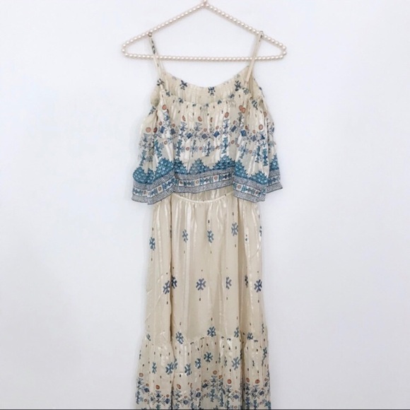 New Joie Sorne Silk Popover Maxi Dress - Picture 3 of 8